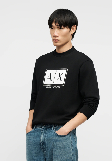 Мужской свитшот Armani Exchange 1162686488 (Черный XXL)