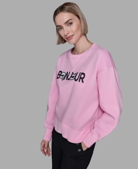 Жіночий світшот Karl Lagerfeld Paris 1162694275 (Рожевий M)