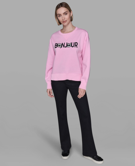 Жіночий світшот Karl Lagerfeld Paris 1162694275 (Рожевий M)