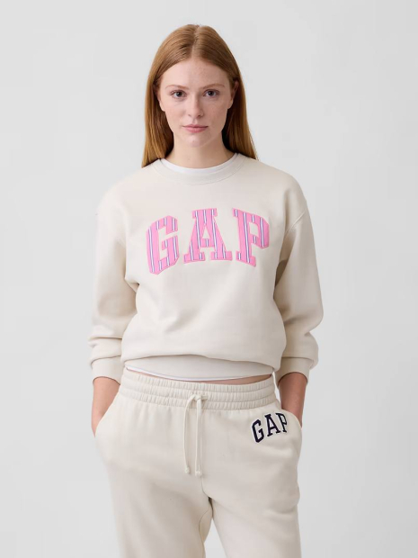 Свитшот женский на флисе GAP с логотипом 1162919537 (Молочный XS)