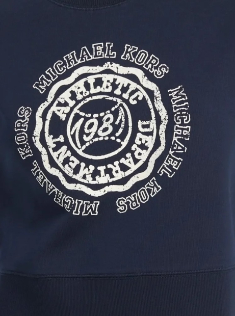 Женский свитшот Michael Kors укороченный 1163211791 (Синий S)