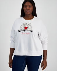 Женский свитшот Tommy Hilfiger кофта 1159838273 (Белый 0X)
