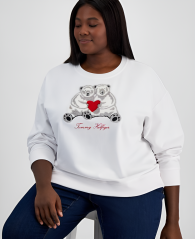 Женский свитшот Tommy Hilfiger кофта 1159838273 (Белый 0X)