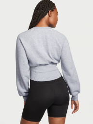 Свитшот в стиле корсета Victoria's Secret на флисе 1159840229 (Серый XS)