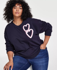 Женский свитшот Tommy Hilfiger с вышивкой 1159840857 (Синий 1X)