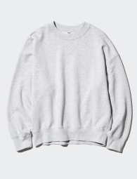 Свитшот UNIQLO с круглым вырезом 1159841677 (Серый M)