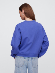 Свитшот женский на флисе GAP с логотипом 1159842251 (Синий L)