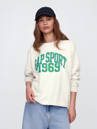 Свитшот женский GAP с логотипом 1159842384 (Серый XS)