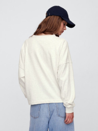 Свитшот женский GAP с логотипом 1159842384 (Серый XS)