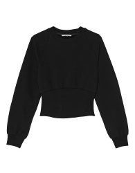 Світшот з корсетним дизайном Victoria's Secret на флісі 1159842986 (Чорний XS)