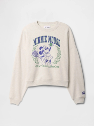 Свитшот женский на флисе GAP с принтом Disney Minnie Mouse 1159843329 (Серый XL)