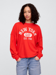 Женский свитшот GAP с принтом 1159843441 (Красный XL)