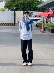 Свитшот UNIQLO с круглым вырезом 1159844061 (Синий M)