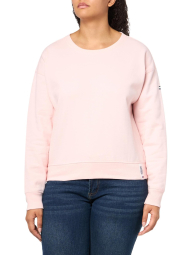 Женский свитшот Tommy Hilfiger на флисе 1159844483 (Розовый XL)