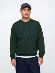 Свитшот мужской GAP на флисе 1159846081 (Зеленый L)