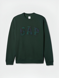 Свитшот мужской GAP на флисе 1159846081 (Зеленый L)