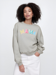 Женский свитшот GAP на флисе 1159848777 (Серый S)