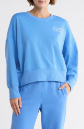 Женский свитшот Calvin Klein с логотипом 1159850102 (Голубой XL)