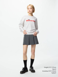 Свитшот Sanrio UNIQLO Patty & Jimmy с принтом 1159851335 (Серый XL)