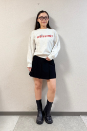 Свитшот Sanrio UNIQLO Patty & Jimmy с принтом 1159851335 (Серый XL)