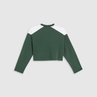 Женский укороченный свитшот на флисе Levi's 1159852367 (Белый/Зеленый XL)