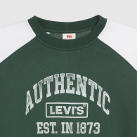 Женский укороченный свитшот на флисе Levi's 1159852367 (Белый/Зеленый XL)