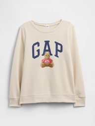 Свитшот женский на флисе GAP с логотипом 1159853076 (Бежевый XL)