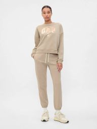 Світшот жіночий на флісі GAP з логотипом 1159853906 (Бежевий XS)