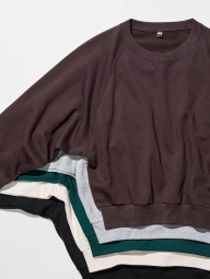 Світшот UNIQLO з круглим вирізом 1159854268 (Молочний L)