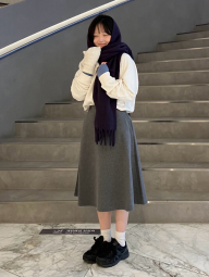 Світшот UNIQLO з круглим вирізом 1159854268 (Молочний L)