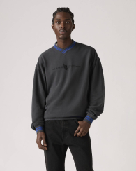 Мужской свитшот Levi's с V-образным вырезом 1159858068 (Серый M)