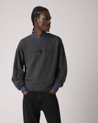 Мужской свитшот Levi's с V-образным вырезом 1159858068 (Серый M)