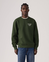 Мужской свитшот Levi's на флисе 1159858072 (Зеленый XXL)