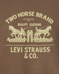 Світшот з принтом Levi's на флісі 1159858075 (Коричневий XXL)