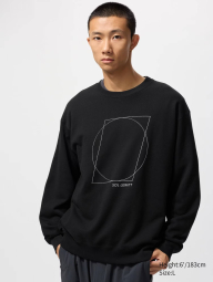 Світшот MoMA UNIQLO з принтом 1159858232 (Чорний L)