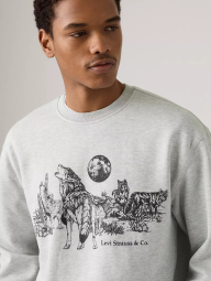 Світшот Levi's на флісі 1159858318 (Сірий M)