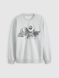Світшот Levi's на флісі 1159858318 (Сірий M)
