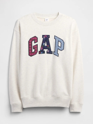 Свитшот на флисе GAP с логотипом 1159858597 (Молочный XL)