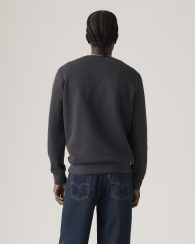 Чоловічий світшот на флісі Levi's з принтом 1159858643 (Чорний M)