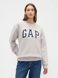 Свитшот на флисе GAP с логотипом 1159859816 (Серый XL)