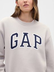 Світшот на флісі GAP з логотипом 1159859816 (Сірий XL)