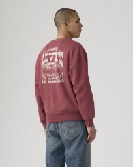 Свитшот Levi's на флисе 1159860491 (Бордовый M)