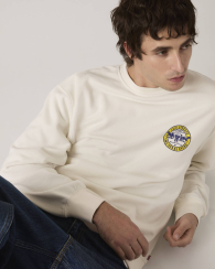 Мужской свитшот Levi's на флисе 1159861509 (Молочный M)