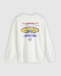 Мужской свитшот Levi's на флисе 1159861509 (Молочный M)