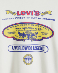 Мужской свитшот Levi's на флисе 1159861509 (Молочный M)