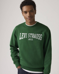 Світшот з принтом Levi's на флісі 1159861365 (Зелений M)