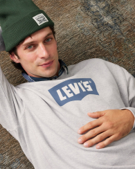 Чоловічий світшот Levi's з логотипом 1159862505 (Сірий XXL)