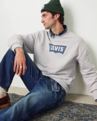 Чоловічий світшот Levi's з логотипом 1159862505 (Сірий XXL)