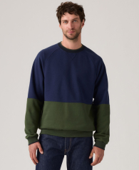 Мужской свитшот на флисе Levi's 1159862735 (Синий/Зеленый L)