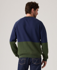 Мужской свитшот на флисе Levi's 1159862735 (Синий/Зеленый L)